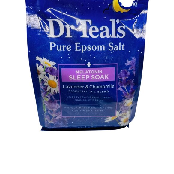 3x Dr Teals Pure Epsom Salt Sleep Soak Lavender & Chamomile Essential Oil Blend - Picture 2 of 5